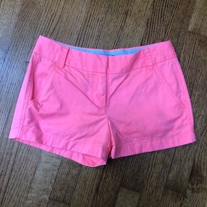J. Crew coral chino shorts size 0